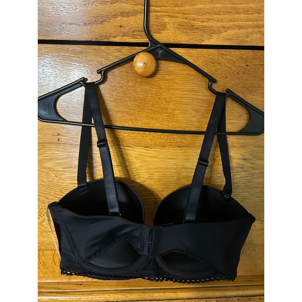 Calvin Klein Customized Lift Strapless Bra Black 34DD F3180 Full Coverage NWT - Picture 2 of 10
